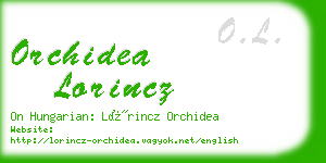 orchidea lorincz business card